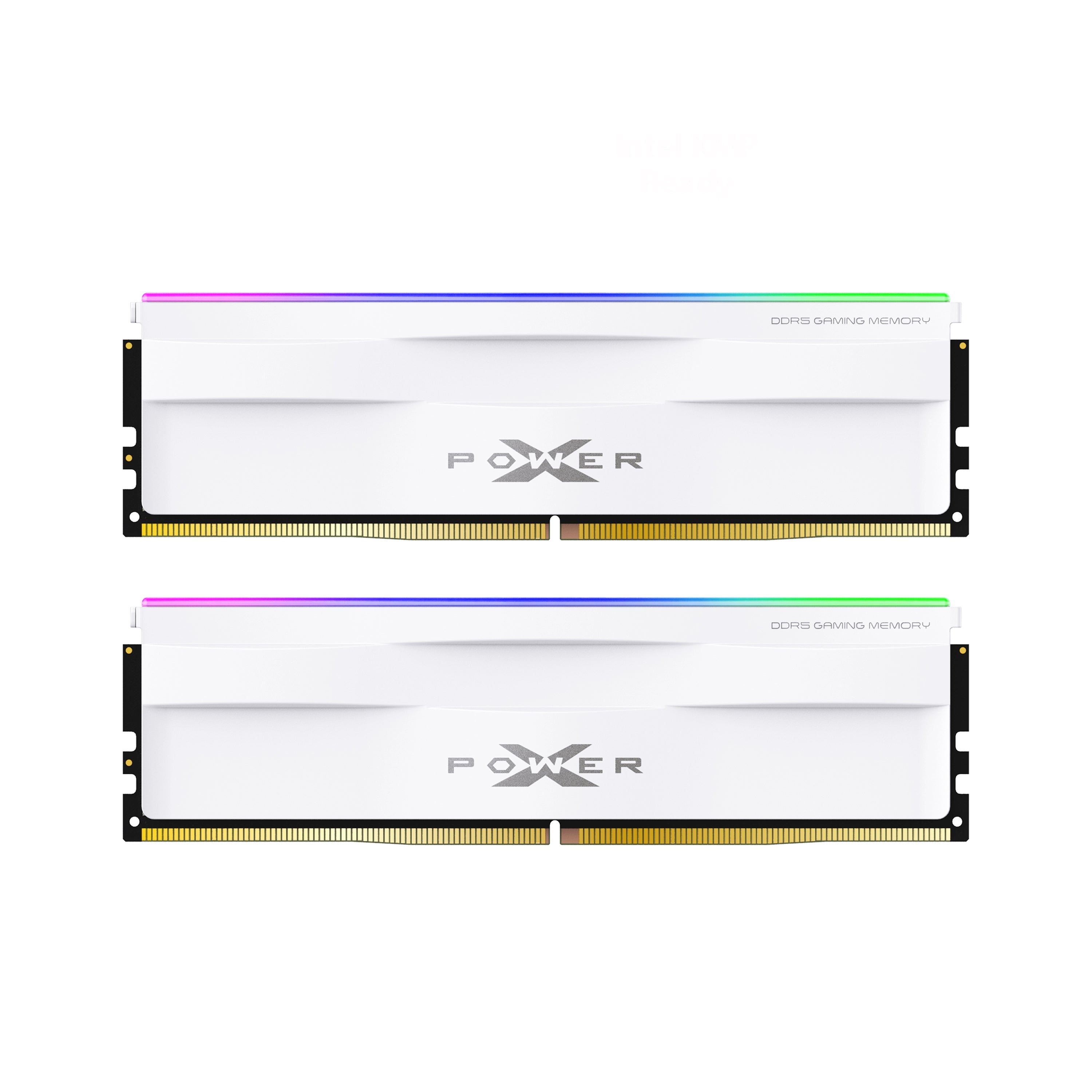Silicon Power Zenith RGB DDR5 6000MT/s (PC5-48000) CL30 32GB (2x16GB)-64GB (2x32GB) AMD Expo/Intel XMP 3.0 Dual Pack 1.35V Unbuffered DIMM für Desktop [Weiß]