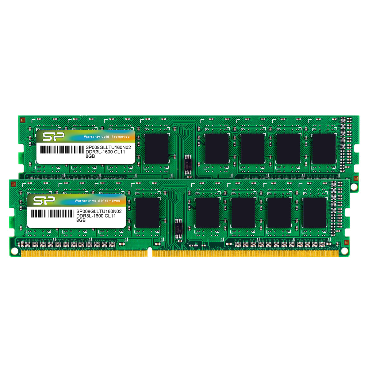 Silicon Power DDR3L 8GB 16GB (2x8GB) 1600MT/s (PC3L-12800) 1.35V Desktop UDIMM