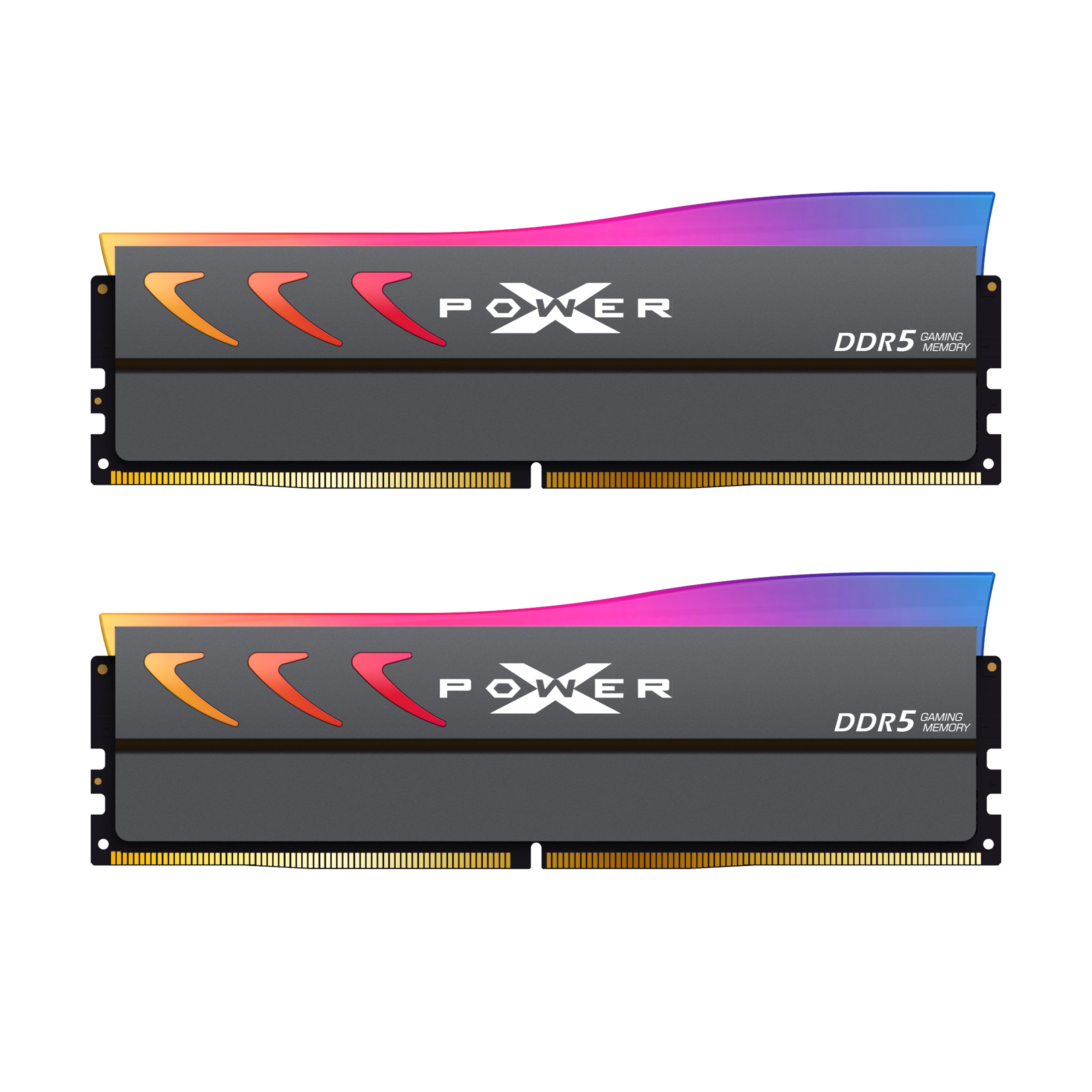 Silicon Power Storm RGB DDR5 6000MT/s (PC5-48000) CL36 32GB (2x16GB) Dual Pack 1,35V Desktop Unbuffered DIMM [Grau/Weiß]