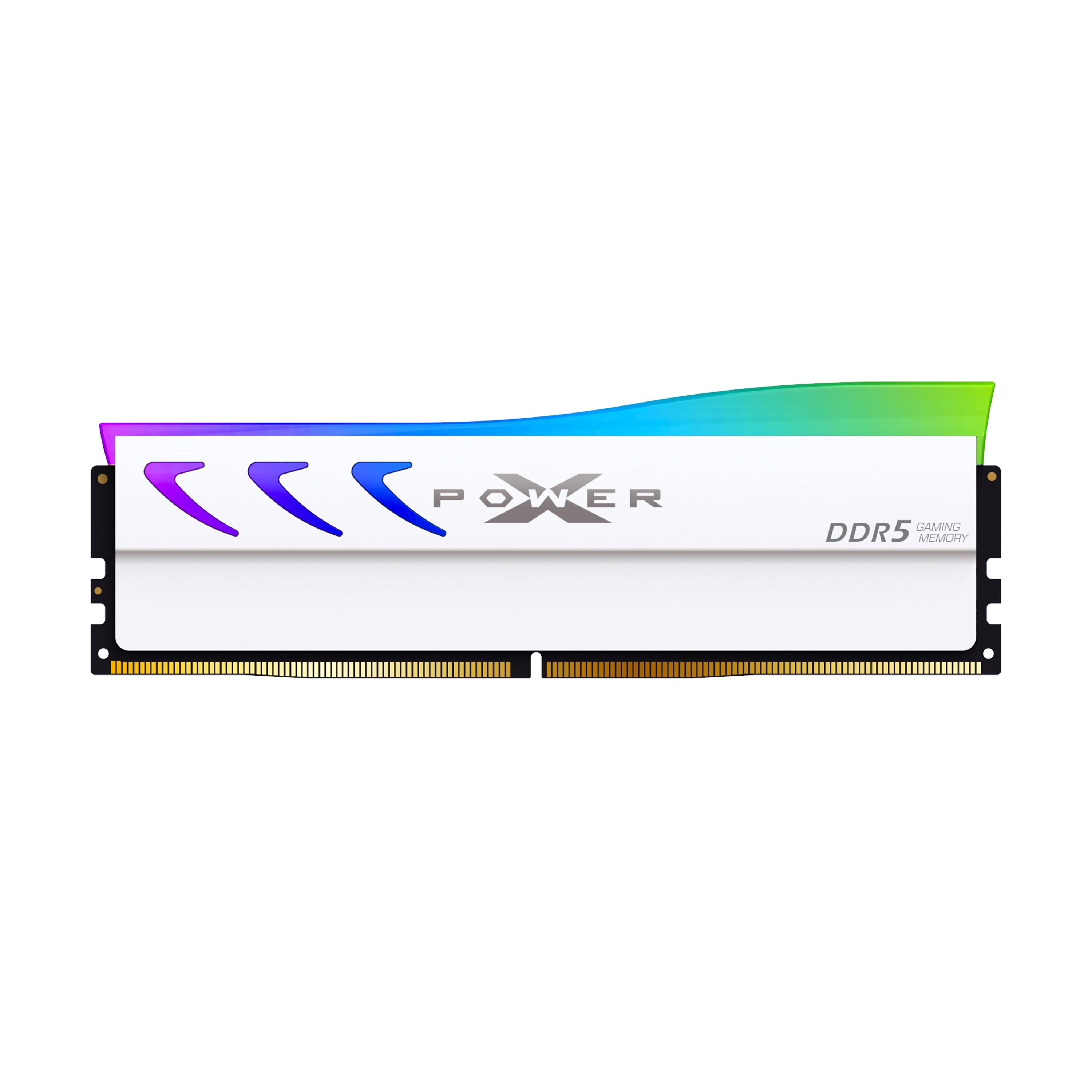 Silicon Power Storm RGB DDR5 6000MT/s (PC5-48000) CL36 16GB Einzelpackung 1.35V Desktop Unbuffered DIMM [Grau/Weiß]