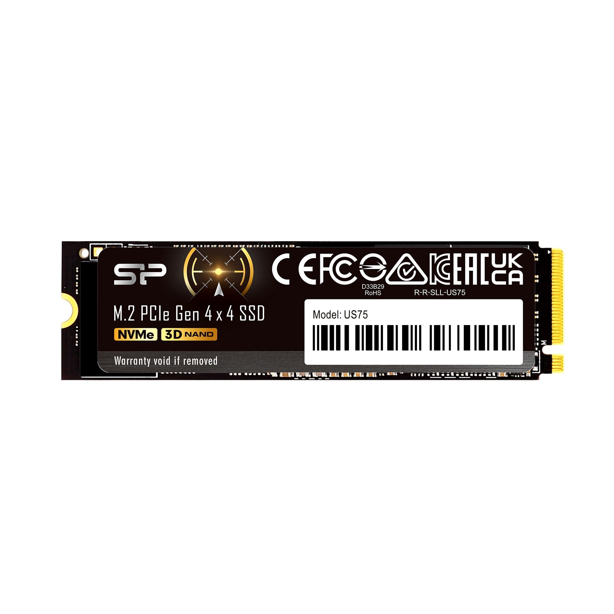 Silicon Power US75 1TB-4TB NVMe Gen4x4 M.2 2280 interne Solid-State-Festplatte, kompatibel mit PS5