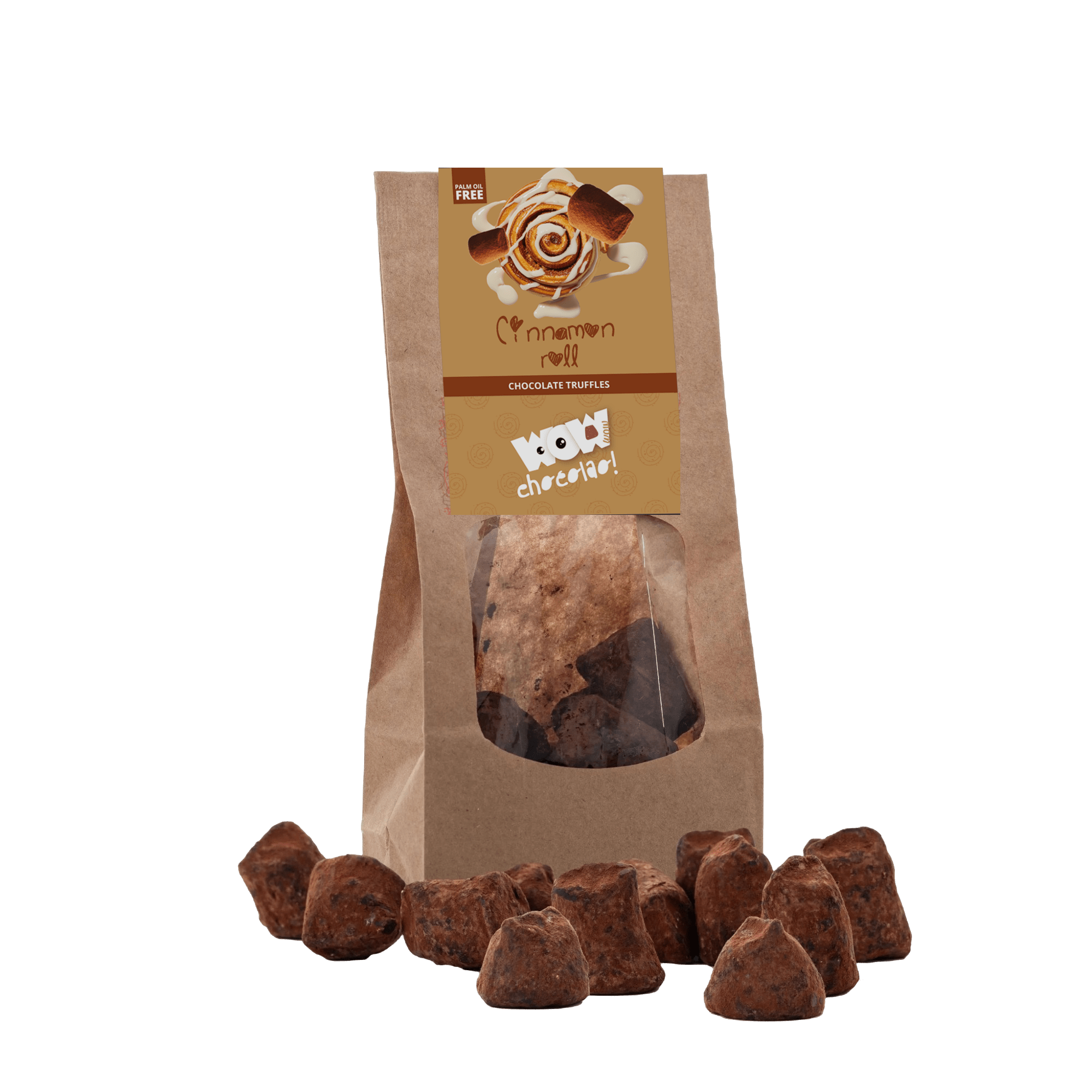Zimtschnecken-Schokoladen-Trüffel – Biologisch abbaubarer Beutel 130g