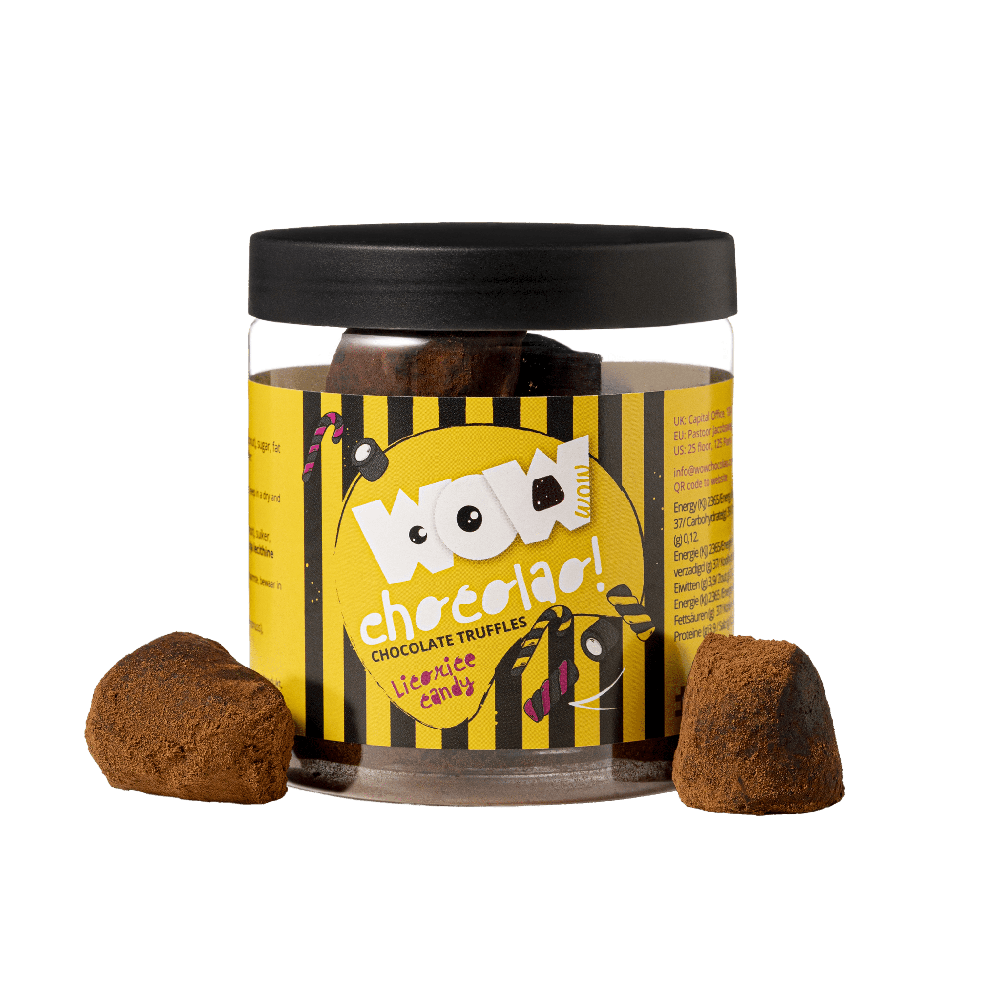 Lakritzschokoladen-Trüffel Geschenkglas 130g | Gourmet-Lakritzschokolade