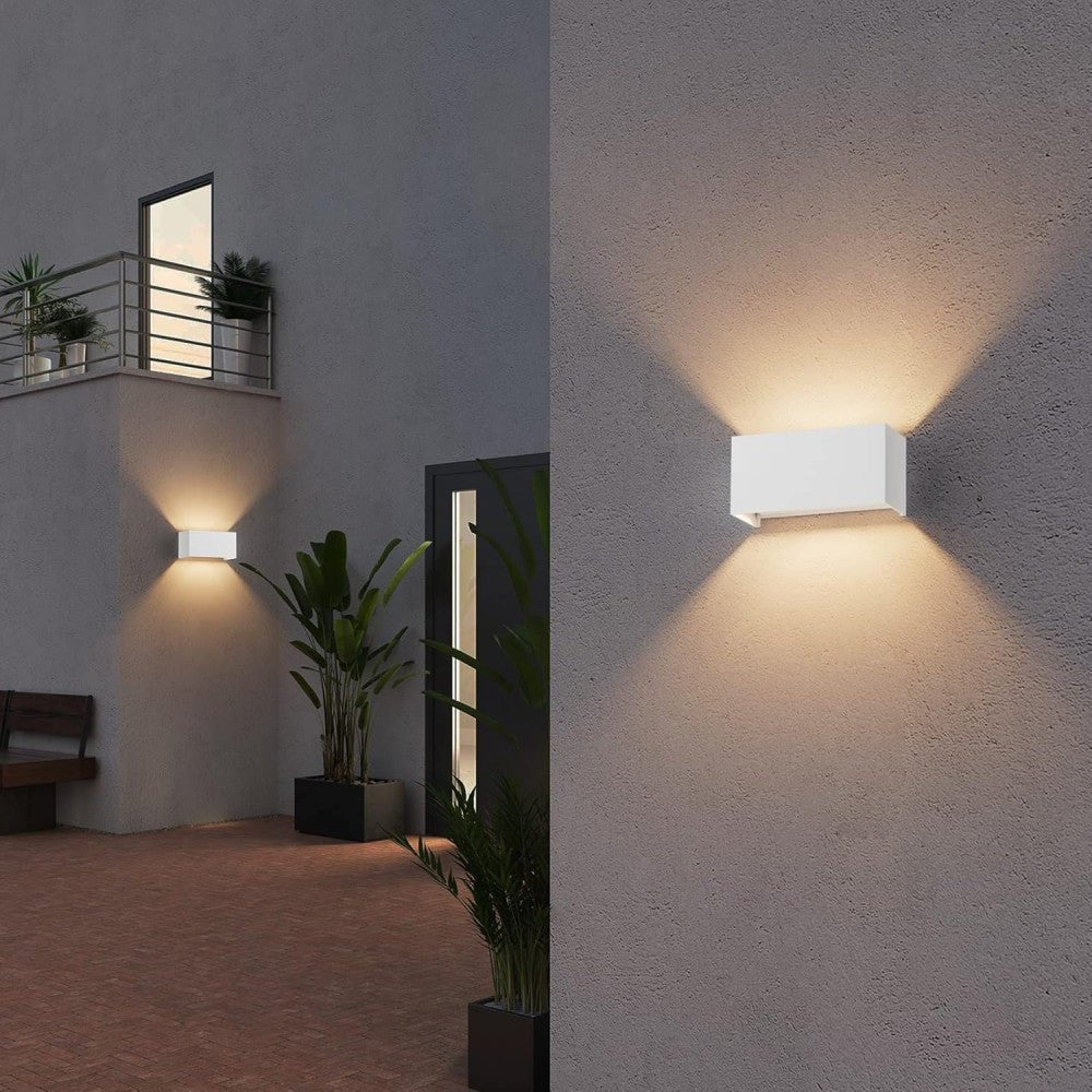 Lumo Recta Wit - Wandarmatuur zonder lichtbron - Excl 2xG9 - IP65