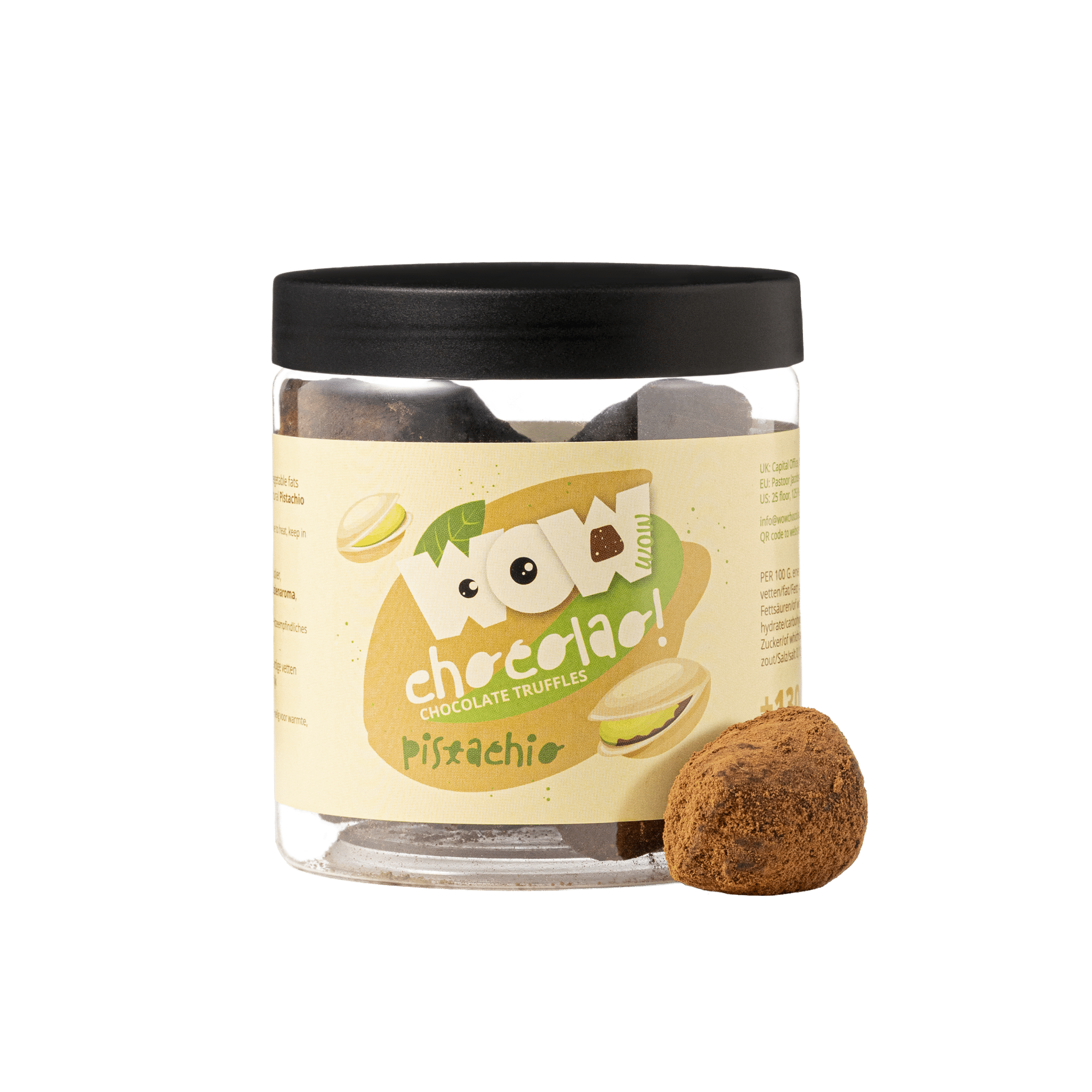 Pistachio Chocolate Truffles - 130g Gifting Jar