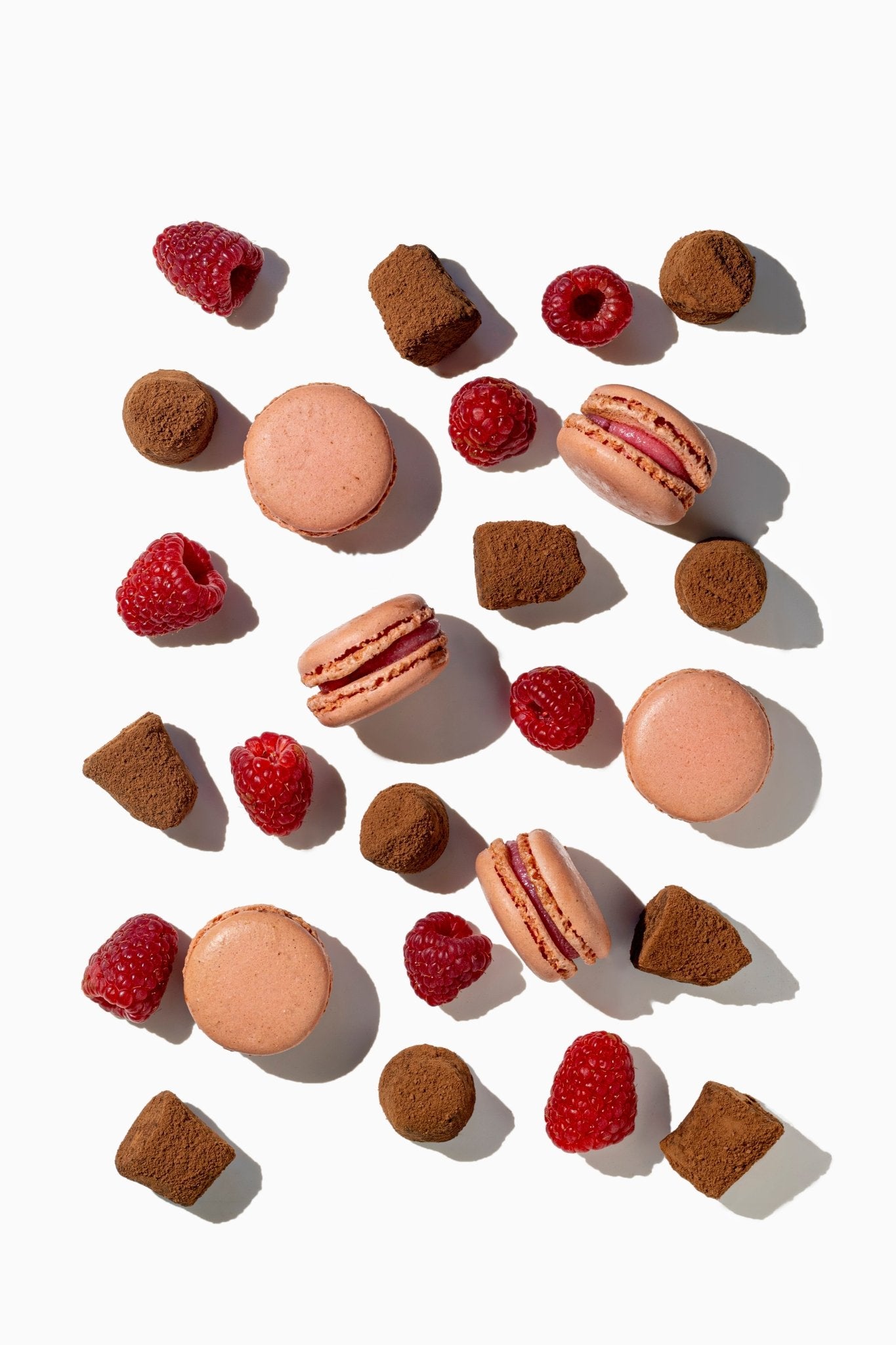 Himbeer-Macaron-Schokoladentrüffel - lose